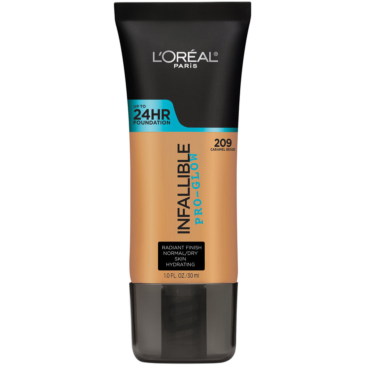 LOreal Paris Makeup Infallible Up to 24HR ProGlow Foundation Caramel Beige 1 fl oz