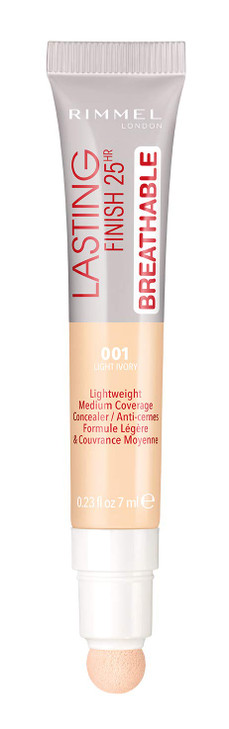 Rimmel Lasting Finish Breathable Concealer Light Ivory 023 Fl Oz Pack of 2