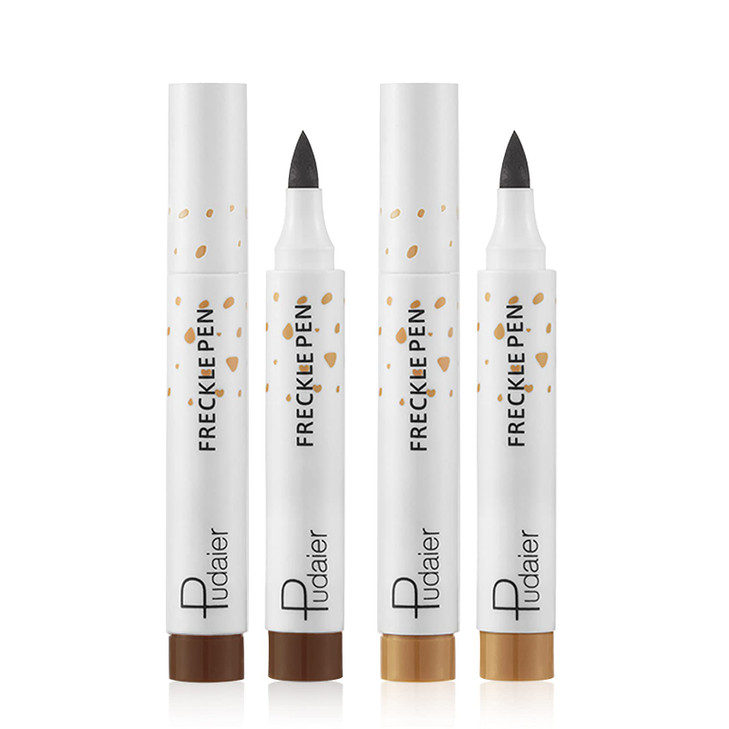 Freckle Pen 2 Colors Waterproof Lasting Natural Like Face Freckle Makeup Pen 2 Pcs 017 Fl Oz