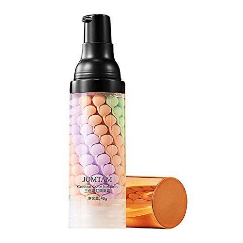 JOMTAM Contour MultiColor Pink Green Purple Isolation Waterproof Natural Makeup Protection Hydration Oil Balance Moistur
