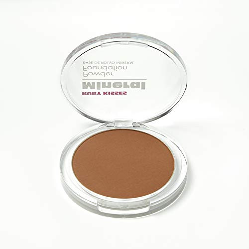 Ruby Kisses Mineral Pressed Powder Foundation Medium to Full Coverage Natural Finish 035 Ounce Chestnut