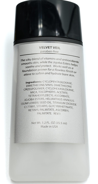 Pure Ziva Moisturizing Velvet Veil Foundation Primer Serum Gel Paraben Talc Free 1 Ounce Tube No Animal Testing Cruelty