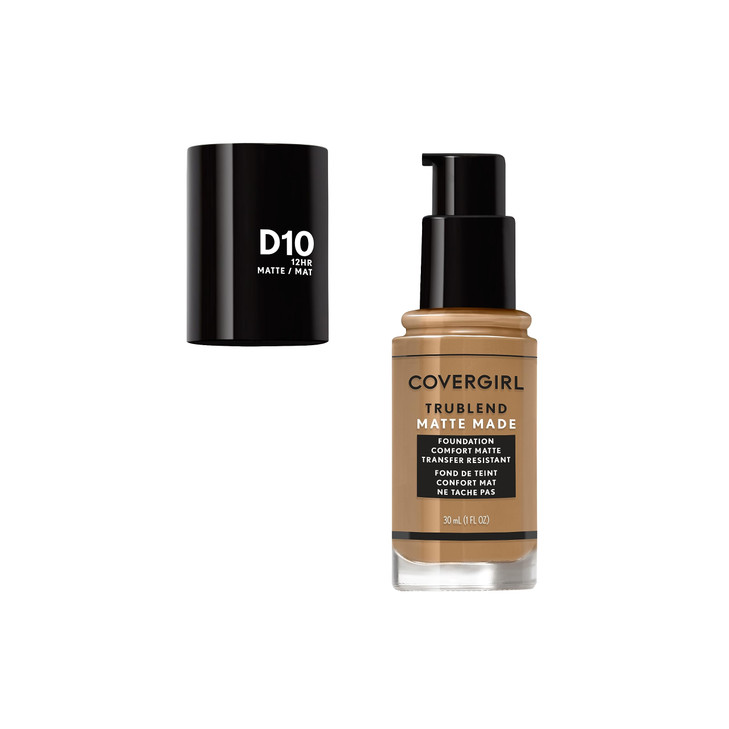 Covergirl Trublend Matte Made Liquid Foundation D10 Golden Caramel 1014 Fl Oz