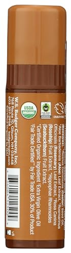 Badger Creamy Cocoa Lip Balm Stick 025 Ounce
