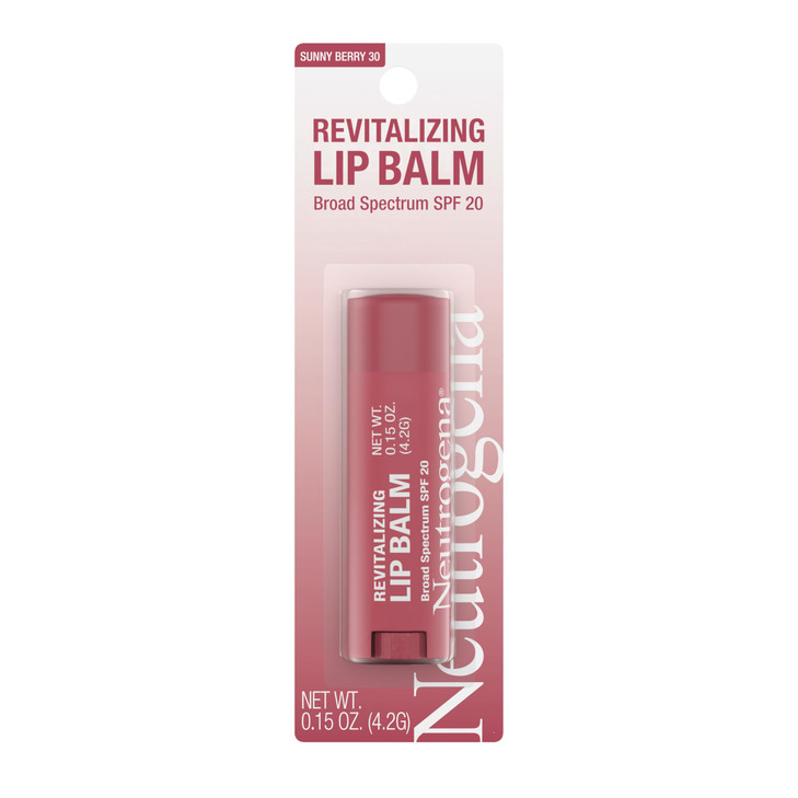 Neutrogena Revitalizing Tinted Lip Balm Broad Spectrum SPF 20 Sunscreen Moisturizing Lip Balm with a Sheer Tint for Soft