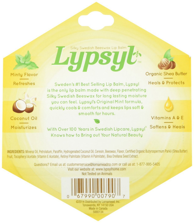 LypSyl LypMoisturizer Original Mint 01Ounce 2 Pack