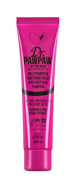 DrPAWPAW Hot Pink MultiPurpose Natural No Fragrance Balm for Hydrating Lips Skin Hair Cuticles Nails Beauty Finishing 25