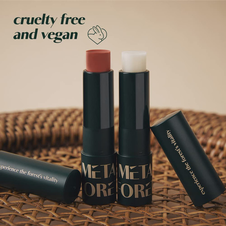 METAFORET Vegan Tinted Lip Balm 012oz 35g Experience Softer More Radiant Lips with Lip Tint Butter Balm Moisturizing Tin