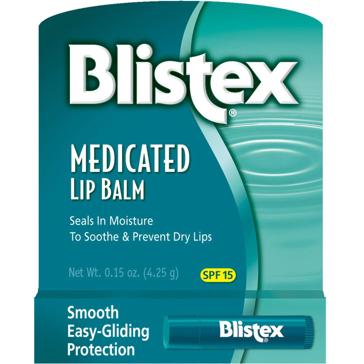 Blistex Medicated Lip Balm SPF 15 015 oz Each Pack of 3
