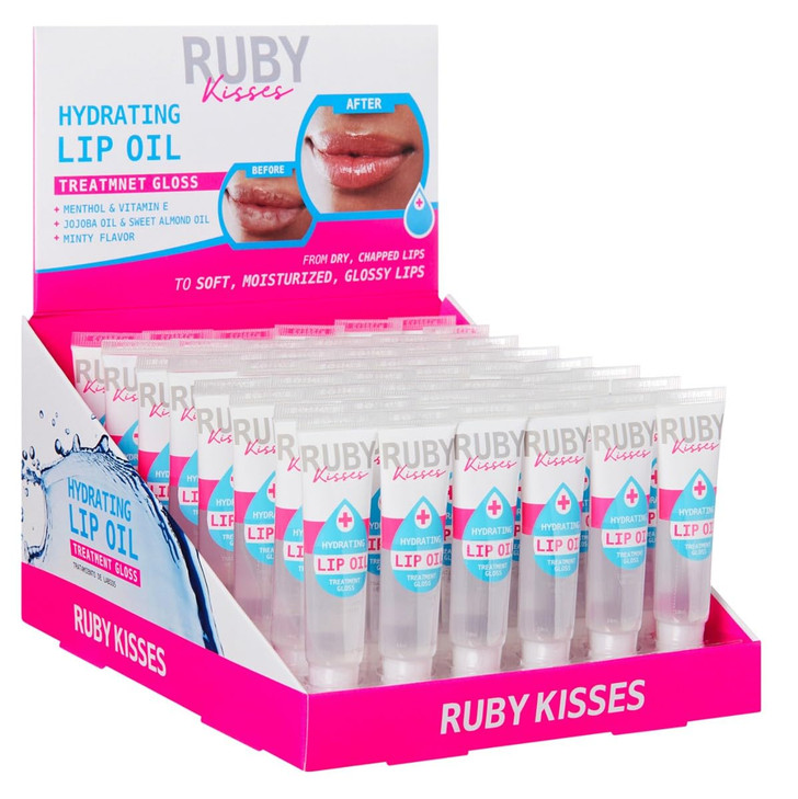Ruby Kisses Hydrating Lip Oil Display Set 48 PCS