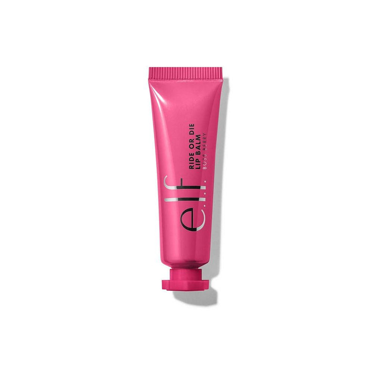 elf Ride or Die Lip Balm UltraHydrating Tinted Lip Balm Infused with Jojoba Oil Sheer Finish Boss Berry 042 Oz 12g