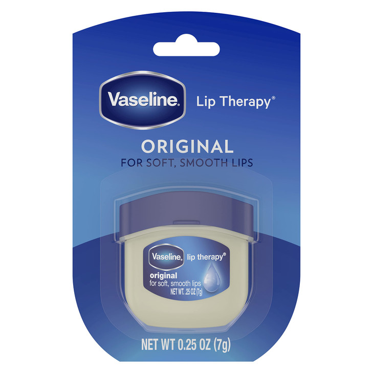 Vaseline Lip Therapy Original 4Pack Moisturizing Lip Balm for Very Dry Lips in Mini Jars 025 Oz Ea