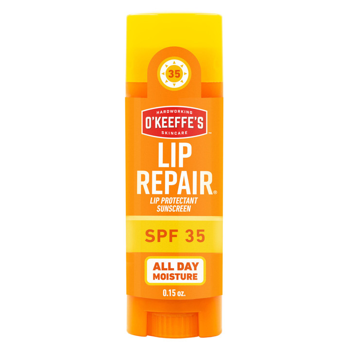 OKeeffes Lip Repair SPF 35 Lip Balm Stick 1 Pack SunSafe Moisturizer for Extremely Cracked Dry Lips