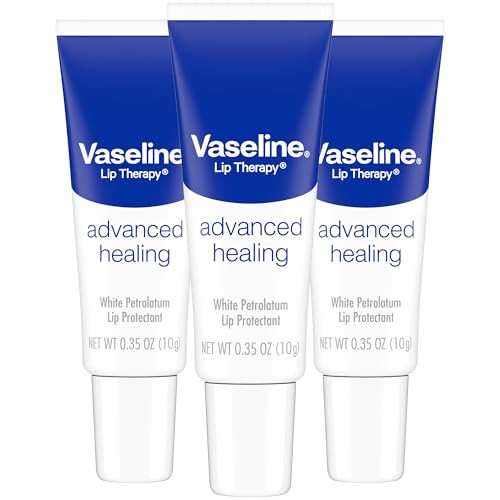 Vaseline Lip Therapy Advanced Healing 3-Pack  White Petroleum Moisturizing Lip Balm for Extremely Dry Lips, 0.35 Oz Ea online at globaldelivered