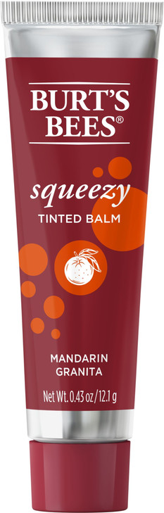 Burts Bees Squeezy Tinted Lip Balm Mandarin Granita 043 Ounce