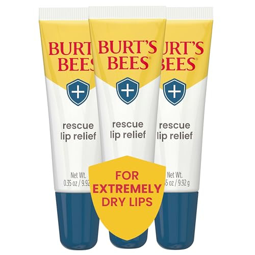 Burts Bees Rescue Lip Relief with Shea Butter and Echinacea 100 Natural Origin 035 Ounces