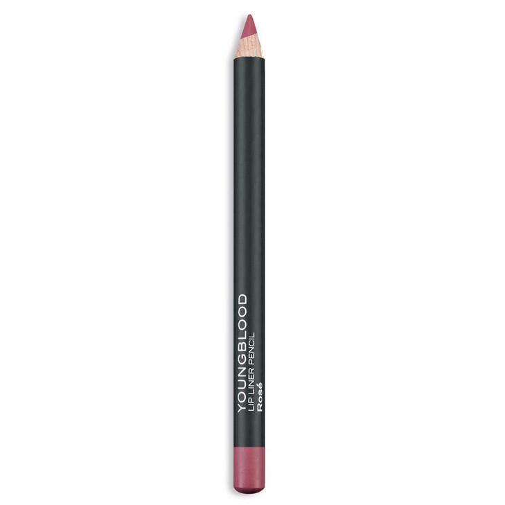 Youngblood Clean Luxury Cosmetics Lip Liner Pencil Rose Long Lasting Creamy Matte Lip Liner Pencil Cruelty Free Paraben