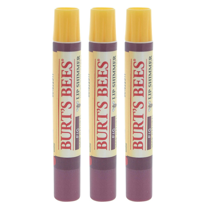 Burts Bees Lip Shimmer Fig 009 oz Pack Of 3