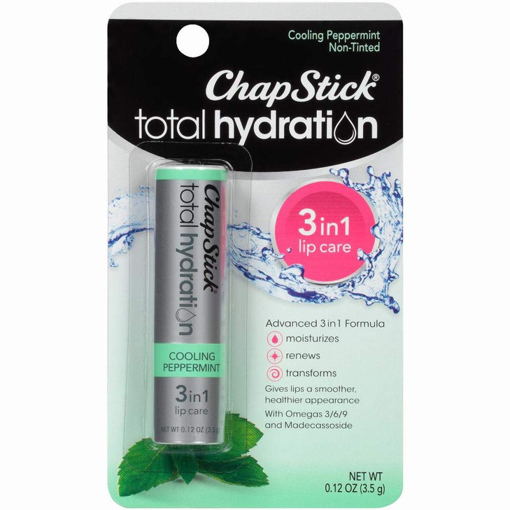 Chapstick Total Hydration Lip Balm Cooling Peppermint