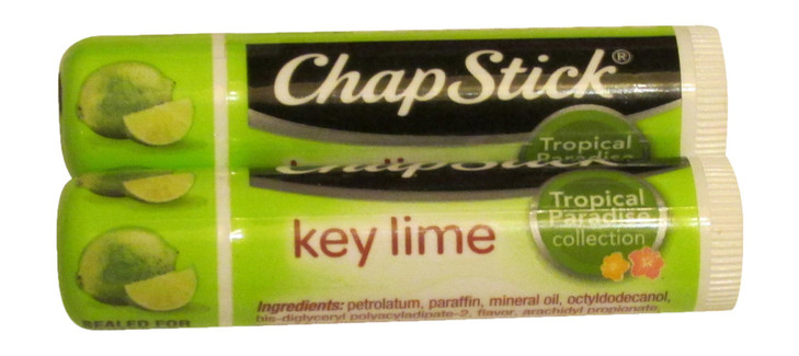 Chapstick Brand Lip Balm Key Lime Tropical Paradise Pack of 2