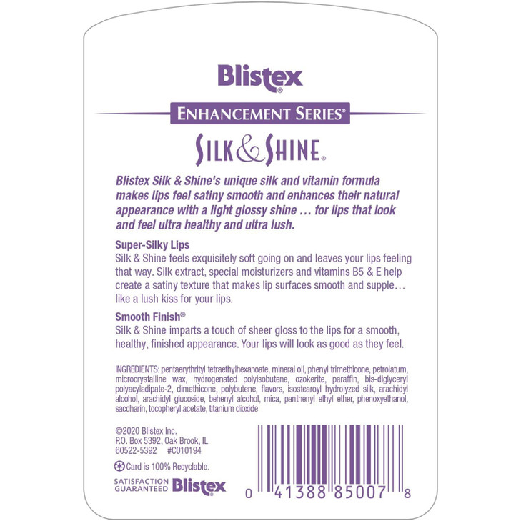 Blistex Silk Shine Lip Moisturizer 013 oz Pack of 4