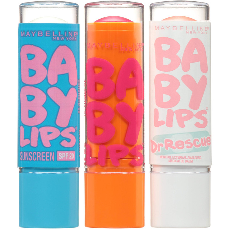 Maybelline New York Baby Lips Moisturizing Lip Balm 3pack Lip Care Essentials 3 Shades
