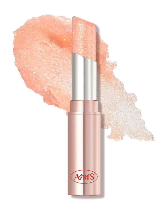 AMTS Tinted Lip Balm Crystal Lights Hydrating Glitter Lipstick Pearl Shimmering Daily Lip Makeup for dry cracked chapped