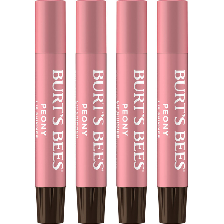 Burts Bees Shimmer Lip Tint Set Tinted Lip Balm Stick Moisturizing for All Day Hydration with Natural Origin Glowy Pigme