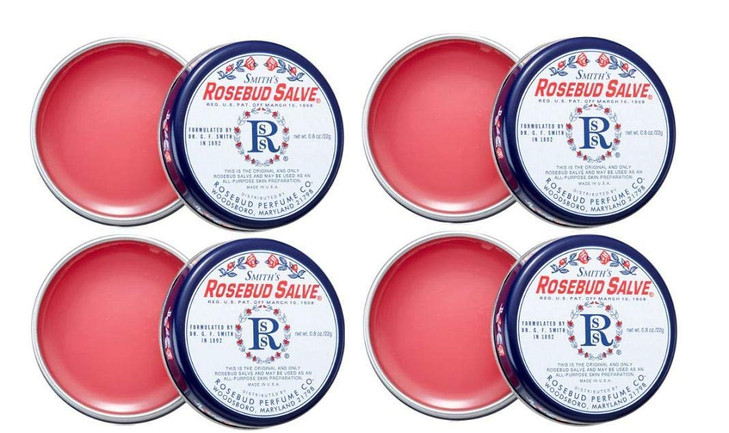 Smiths Rosebud Salve Tin 8 oz Pack of 4