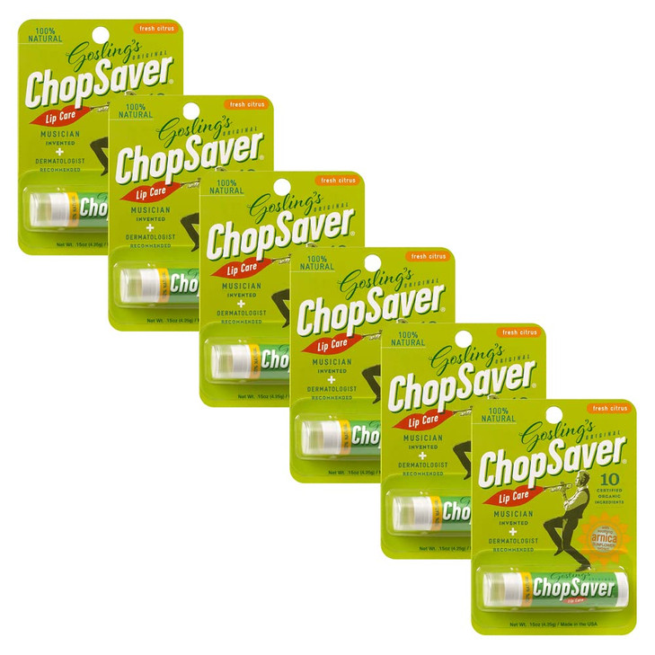Goslings Original ChopSaver Lip Care All Natural Hydrating Lip Balm Chapstick for Musicians and More Effective Relief fo