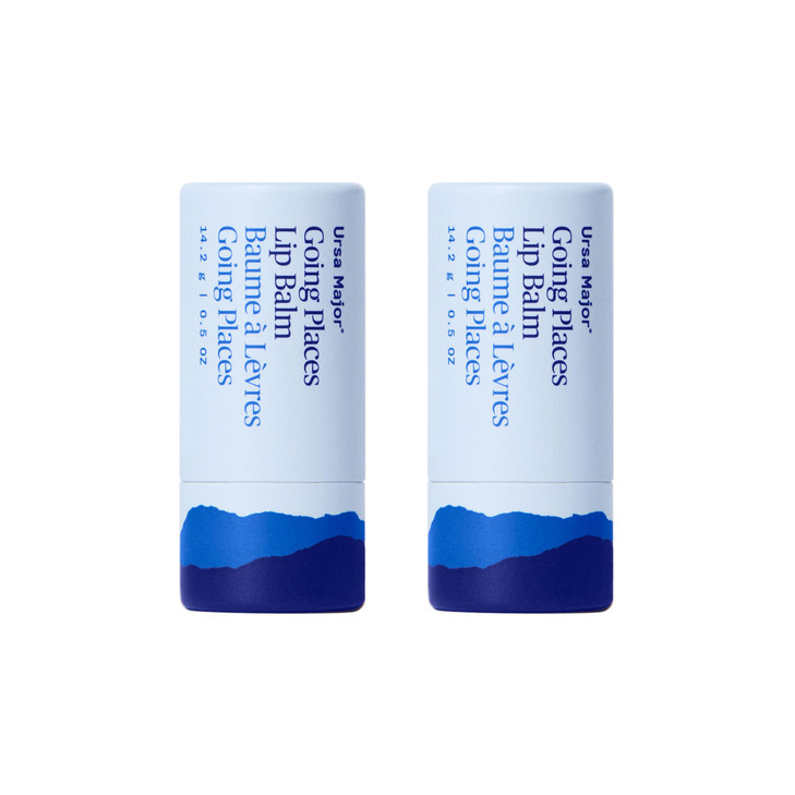 Ursa Major Going Places Lip Balm Natural Lip Moisturizer for Cracked and Dry Lips Hydrate Soothe and Protect Recyclable