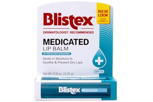 Blistex Medicated Lip Balm 015 Ounce SPF 15 Hydrating Pack of 24