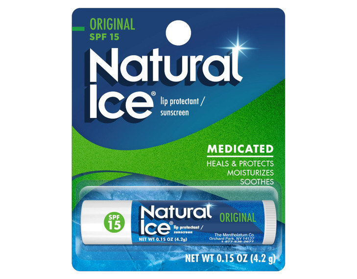 Natural Ice Medicated Lip ProtectantSunscreen SPF 15 Original 48 ea