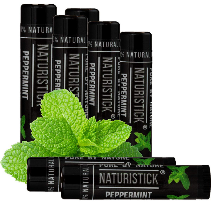 7Pack Premium Beeswax Lip Balm by Naturistick ChemicalFree 100 Natural Chapstick for Dry Chapped Lips Made with Coconut