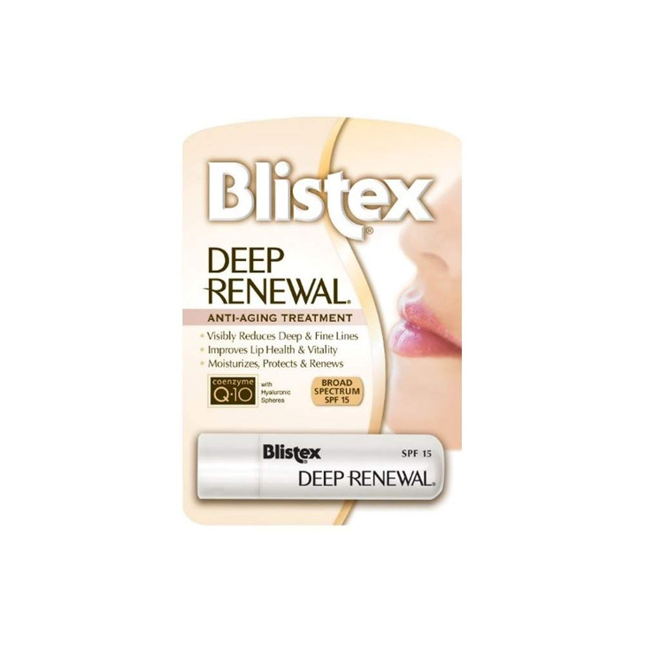 Blistex Deep Renewal Lip Protectant Sunscreen Balm 013 Ounces 369g Value Pack of 5