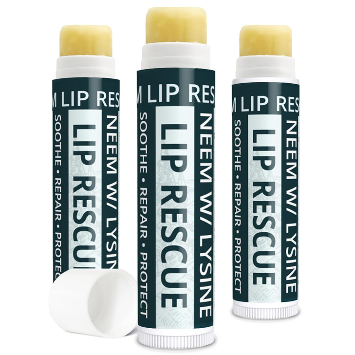 Zatural Neem Lip Balm with LLysine Daily Conditioning Lip Moisturizer with Botanical Oils Natural Waxes Softening Lip Ca