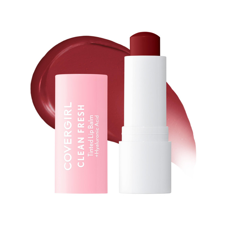 CoverGirl Clean Fresh Tinted Lip Balm Vegan Formula Hydrating Natural Finish Bliss You Berry 1 Count