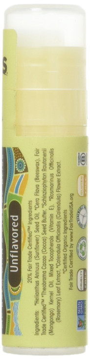 Eco Lips Lip Balm Mongo Kiss Unflavored Organic 025 Ounce