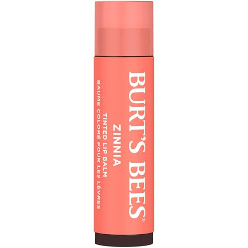 Burts Bees Lip Tint Balm with Long Lasting 2 in 1 Duo Tinted Balm Formula Color Infused with Deeply Hydrating Shea Butte