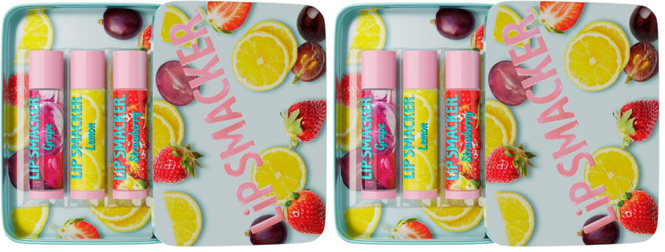 Lip Smacker Easter Trio Egg Lip Balm Set Moisturizing Hydrating Lip Care Fun Fruity Flavors Easter Basket Stuffer for Ki