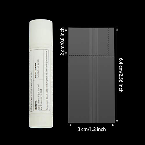 1000 Pieces Shrink Wrap for Lip Balm Tubes lipstick Perforated Easy to Use 256 x 12 Inch
