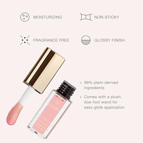 Jouer Essential Hydrating Lip Oil Natural Shine 99 PlantDerived Ingredients Fragrance Free NonSticky Nourishes Dry Lips