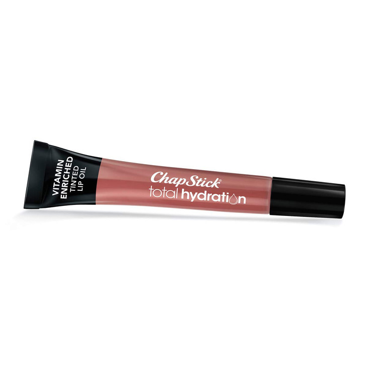 ChapStick Total Hydration Vitamin Enriched Tinted Lip Oil Blushed Bronze 1 Tube Vitamin C Vitamin E Contains Omega 3 6 9