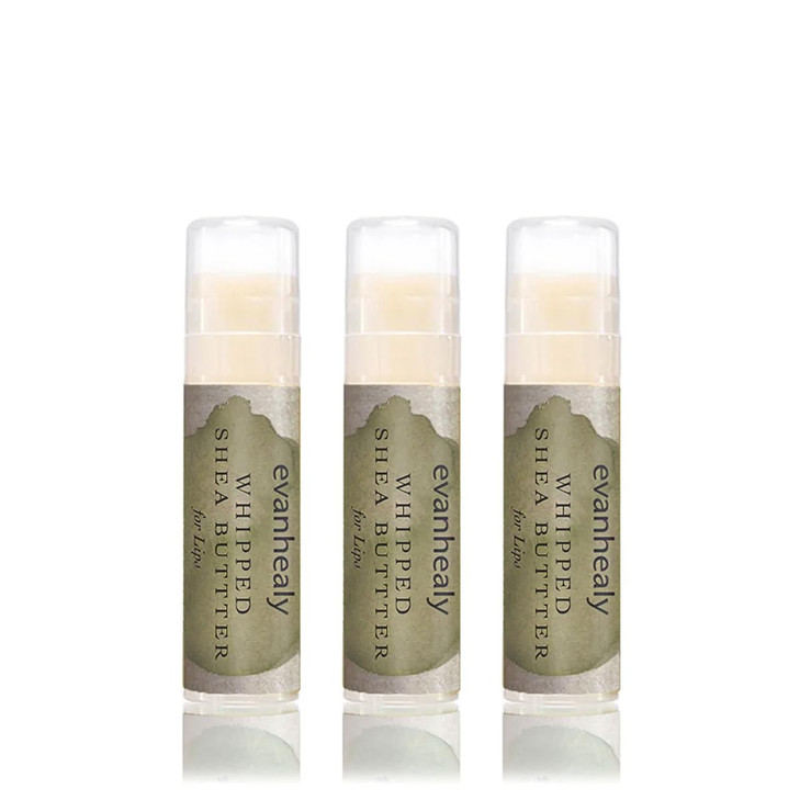 evanhealy Whipped Shea Butter for Lips 3 Pack Organic Red Raspberry Seed Oil Beeswax Argan Oil Moisturizing Lip Balm Cha