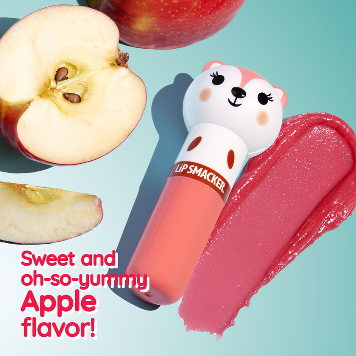 Lip Smacker Lippy Pal Fox Lip Balm Clear Matte Finish Foxy Apple Flavored Moisturizing For Kids