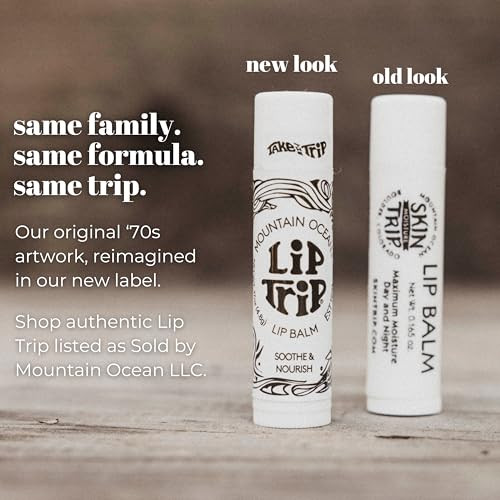 Mountain Ocean The Original Skin Trip Lip Balm 17 Oz Tube Nourishing Healing Hydrating Lip Moisturizer with Lanolin Bees