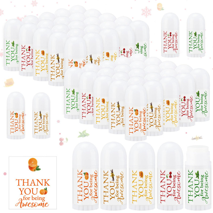 Swiffen 50 Pcs Valentines Day Mini Lip Balm Gifts Bulk Thank You Gifts Mini Lip Balm Pack Moisturizer Assorted Flavors C