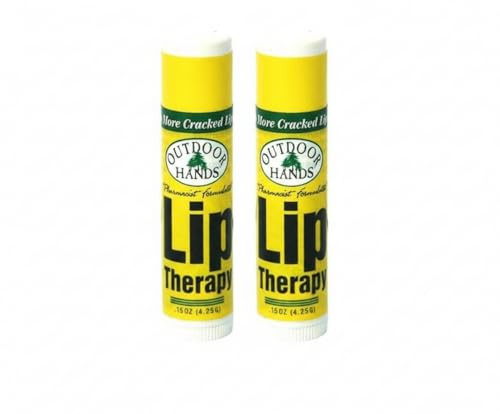 Outdoor Hands Lip Therapy Shea Butter Coconut Oil Blackberry Seed Oil 2pack by Outdoor Hands