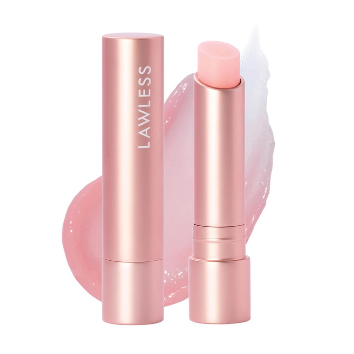 LAWLESS Womens Forget the Filler Lip Plumping Line Smoothing Tinted Balm Pink Marshmallow 009 Ounce