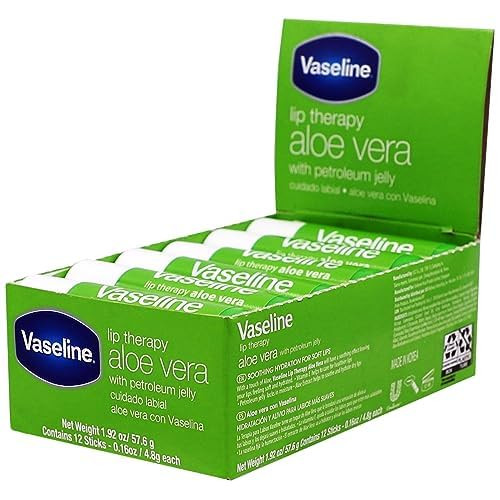 Vaseline Lip wo Backer Card Aloe 12 pack box